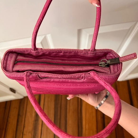 Pink mini Prada hang bag - Picture 4 of 4